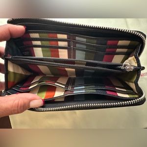 Coach Striped legacy wallet